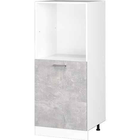 Armario para horno empotrado R-Line, Hormigón, 60 cm, Vicco