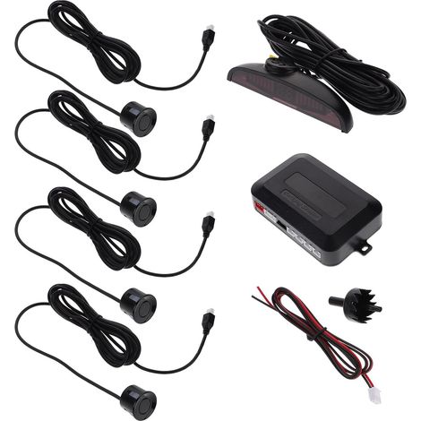 Capteurs de Recul pour Voiture Alarme Vocale, Installation Simple, Plastique Solide, Kit 4 Capteurs pour Manœuvres de Stationnement Précises (1/5)