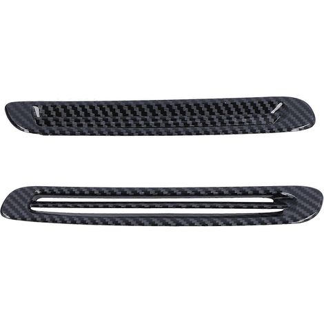 Garniture décorative de style fibre de carbone pour grille d'aération supérieure avant, remplacement pour Mazda CX-30 2020-2021 (1/4)