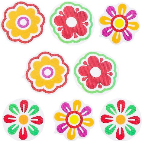 Lot de 8 autocollants antidérapants pour baignoire (1/3)