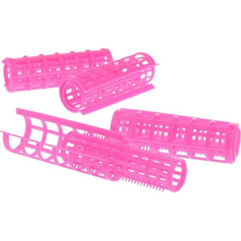 Bigoudis en plastique pour coiffure, rouleaux à cheveux DIY, 12 pièces (1/5)