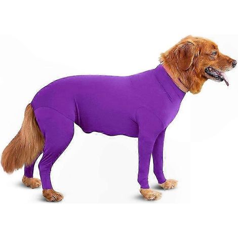 Genesungsanzug für große Hunde, Anti-Haarausfall-Badeanzug, elastischer Kastrations-/Sterilisations-Schlafanzug, bequemer Overall, Genesungsoutfit für große Haustiere (1/5)