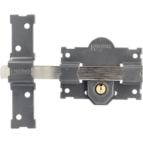Chiavistello b-2 chiave 2 facce 183mm perno 50mm cilindro tondo (1/5)