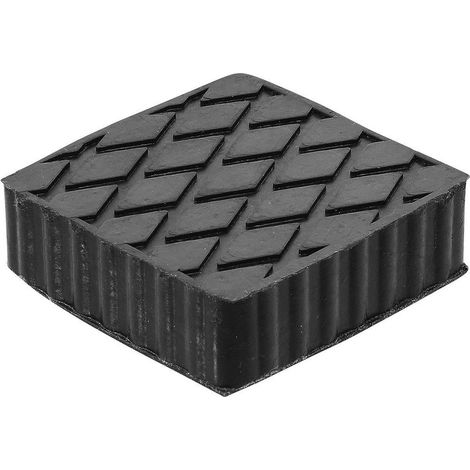 Tampon en Caoutchouc pour Pont Élévateur 116,5 x 116,5 x 36,5 mm - Résistant et Antidérapant - D-Work (1/5)