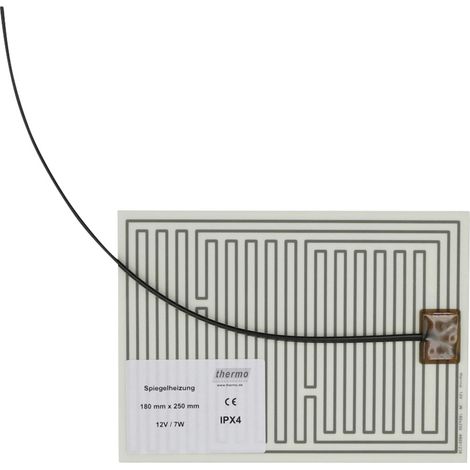 Thermo TECH  Heizfolie  12 V/AC, 12 V/DC 7 W Schutzart IPX4 (L x B) 250 mm x 180 mm