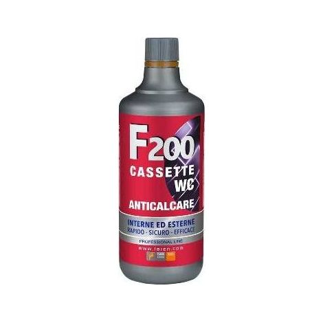 TRATTAMENTO ANTICALCARE CASSETTE WC "F200" Misura: 1 lt