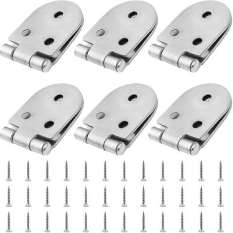 charnières, charnières en acier inoxydable à 270 degrés, charnières de meuble à bords arrondis, charnières pour meubles avec vis (1/5)