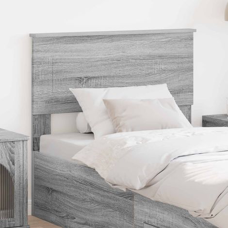 Kopfteil Graues Sonoma Holzwerkstoff