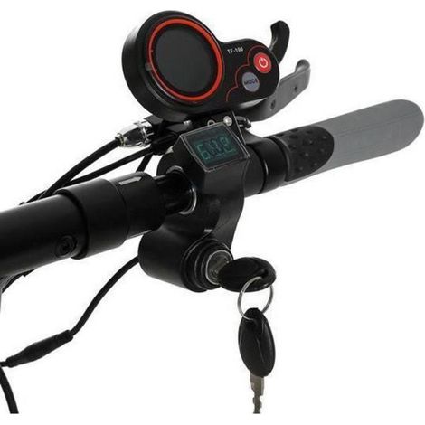 Tableau De Bord - Trottinette Electrique - 36V 48V - ABS Noir Rouge - 120x110x30mm - 6 Aiguilles TF-100 (1/4)