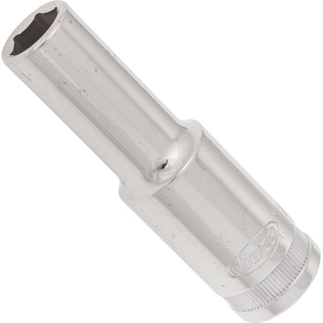 VIGOR Douille à carré creux 12,5 mm (1/2") longue, profil hexagonal extérieur V2580N, 77 mm
