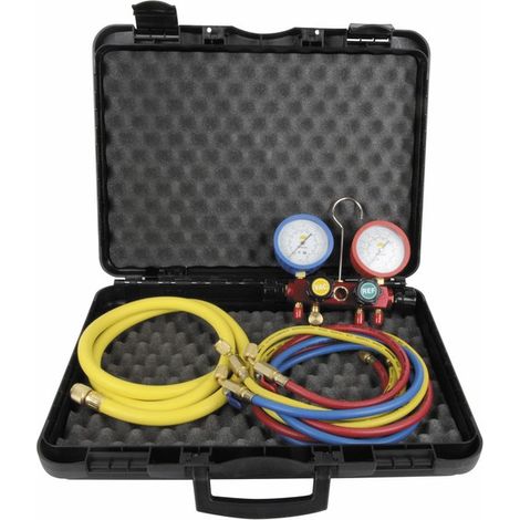 4-Wege-Monteurhilfe mit Manometer - GALAXAIR: M4-F-BC