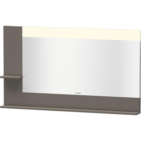 Miroir DuravitVERO 142x1400x800m avec éclairage flanelle gris satin