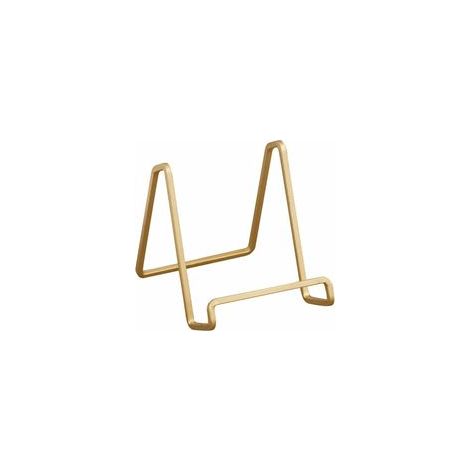 Présentoir Chevalet de Support de Plaque en Métal Plaqué 9.5×11.5×9CM (1/4)