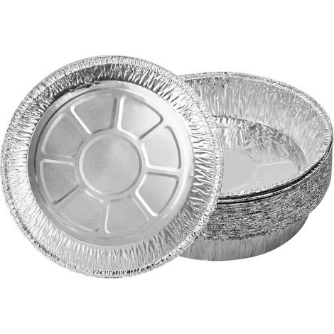 Bandejas redondas de aluminio - versátiles y fáciles de usar - juego de 8 (1/5)