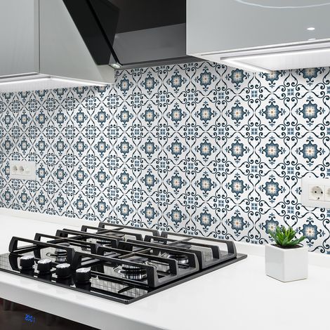 Sticker Mural Carrelage adhésif Cuisine Salle de Bain - 30 STICKERS CARRELAGES AZULEJOS GAETICIA - 30stickers10x10cm (1/5)
