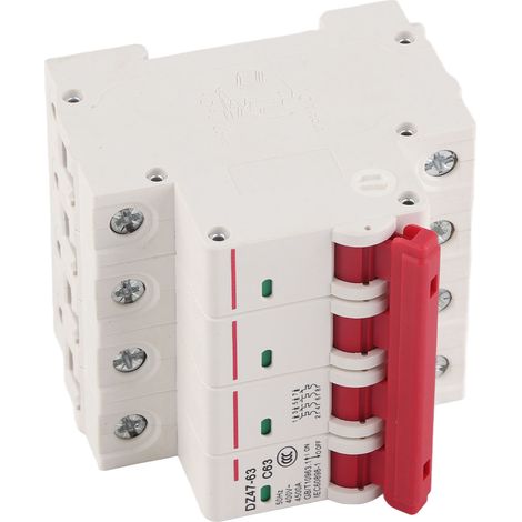 Disjoncteur 4P 63A DZ47-63-4P Interrupteur de protection de circuit photovoltaïque CC