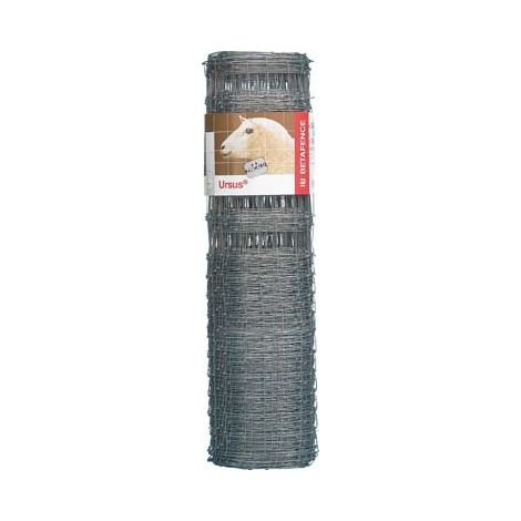 BETAFENCE 7067427 Ursus Leger Rete in Filo d'Acciaio Zincalu Maglie Rettangolari Degradanti 145 cm x 50 m colore Metallo