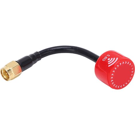 Antenne 5.8 GHz 2.5 dBi RHCP à haut gain avec connecteur SMA, 85 mm, pour drone FPV et course RC (1/5)