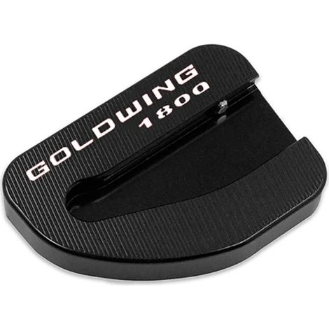 (GL1800 noir) Compatible avec Honda GL1800 Goldwing 1800 F6B 2010-2018 : béquille latérale CNC, extension et support pour une meilleure stabilité. (1/3)