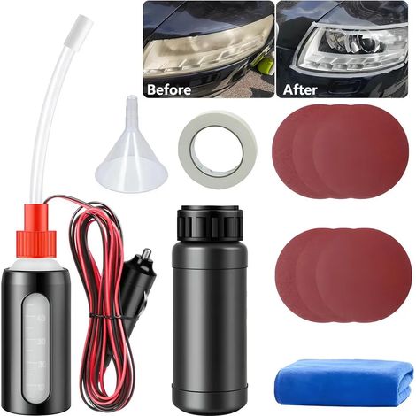 Kit de restauration de phares - Rénovation et nettoyage pour redonner clarté et brillance comme neuve à vos optiques de voiture (1/5)