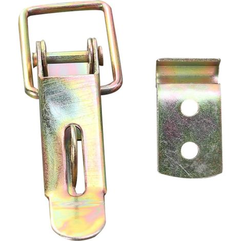 Ensemble de 2 Quincailleries de Portes et Loquets en Spcc Doré pour Loquets de Tiroir de Porte à Tirage Surface Lisse et Gain de Temps pour Chariot Automobile (1/5)
