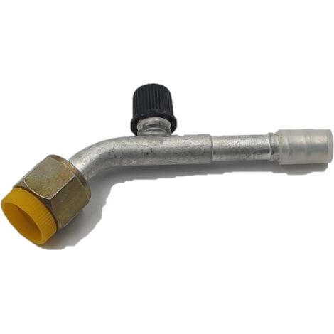 Raccord coudé femelle DN10 à 45° avec joint torique et valve