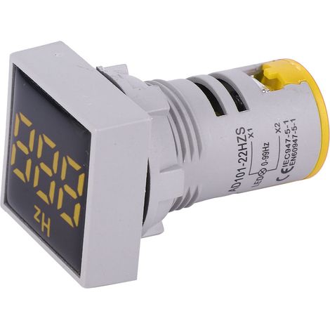 Quadratisches Digitaldisplay, LED-Anzeige, AC100380V, 2075Hz, Frequenzmessung (gelb) (1/5)