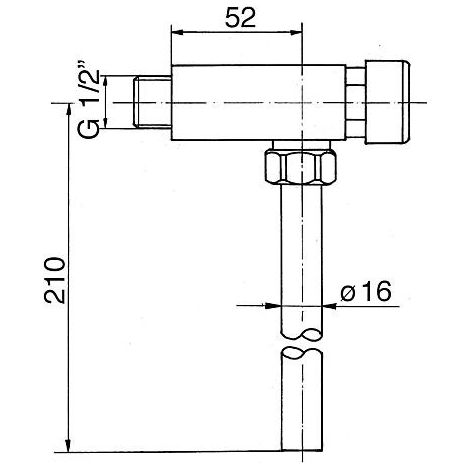 Ecoulement Benkiser complet pour 6552180 avec tube 180mm joint + 6-pans