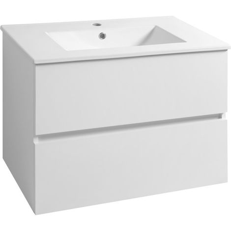 PANEDA Meuble sous-vasque 74,5x55x45,2cm, blanc (1/5)
