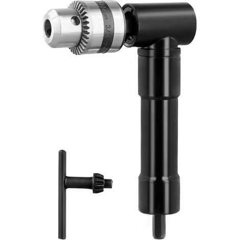 Accessoire de perceuse d'angle, mandrin de perçage, 90 °, mandrin de perçage 0.8 10 mm, alliage d'aluminium, couple maximal 25 Nm (1/5)