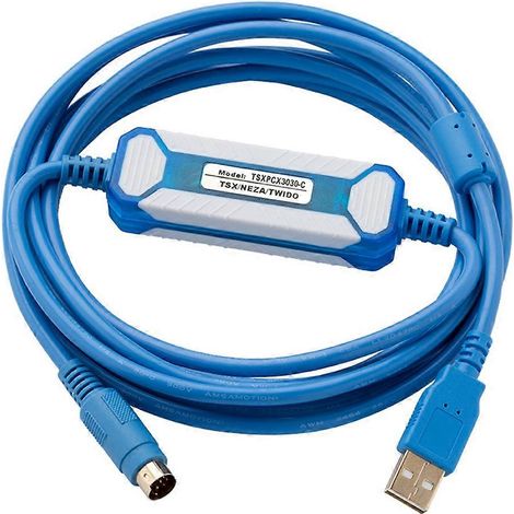 Câble de programmation compatible avec les automates programmables Schneider Twido série TSXPCX3030-C câble de téléchargement TSXPCX3030 (1/5)