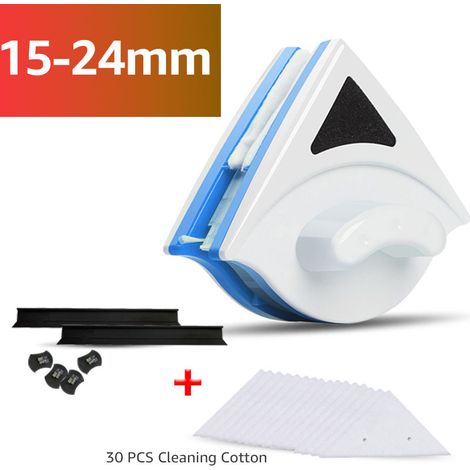 Essuie-Glace Magnetique Double Face - Nettoyeur Vitre Injection Eau - Construction Double Couche - Pour Vitres et Miroirs - 1 Pièce (1/5)