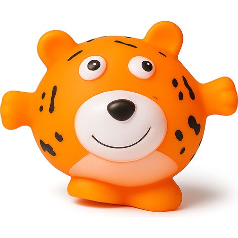 Juguete chirriante para perros, cachorro, juguete masticable con sonido de tigre