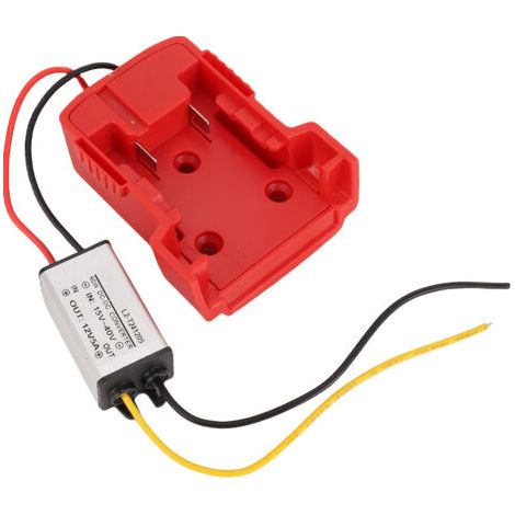 BUNTHAUS Convertisseur abaisseur de tension DC18V vers DC12V compatible avec les modules réducteurs automatiques de batterie 48-11-1820, 48-11-1822, 48-11-1840 et 48-11-1841. (1/5)