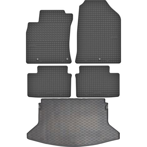 Hyundai i30 III Hatchback de 2017 (JUEGO) - Alfombrillas de goma para coche + alfombrilla para maletero