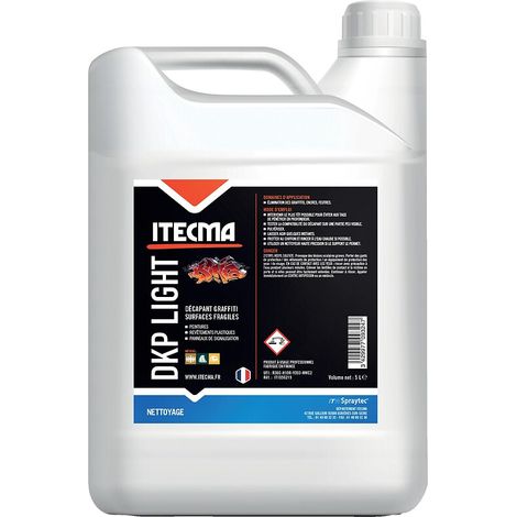 Décapant peintures et graffitis surfaces fragiles Dkp Light bidon de 5 litres - ITW SPRAYTEC ITECMA