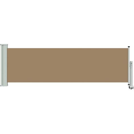 Auvent Latéral Rétractable 60x300cm Polyester - Brise-Vue Terrasse-x (1/5)