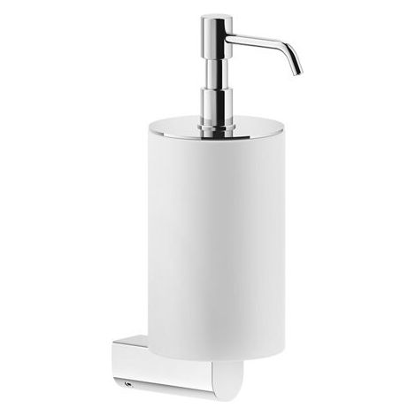Gessi Rilievo, distributeur de savon mural, gobelet blanc mat,