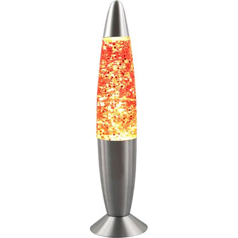 Lampe à lave cire pailletée 33 cm, lampe décorative liquide veilleuse pour salon et chambre à coucher (1/5)