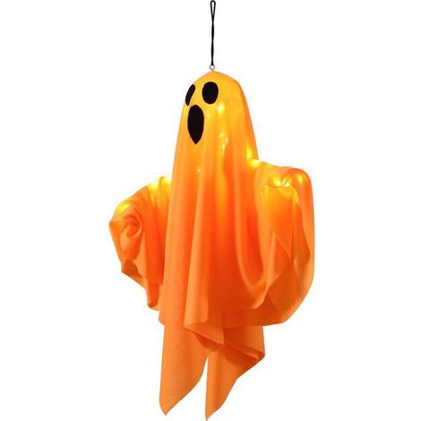 Décoration fantôme suspendue pour Halloween, 50 cm, décoration extérieure avec trois lumières réglables, décoration murale pour fête. (1/3)