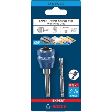 Bosch EXPERT Power Change Plus Aufnahmes. mit Vorbohrer, SDS Plus, HSS-G, 7,15x45x85mm