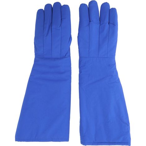 Kryogene Handschuhe für LNG, Flüssigstickstoff, Trockeneis, Kühlhäuser, Sicherheitsschutz, kältebeständig, 58 cm - Crezuo