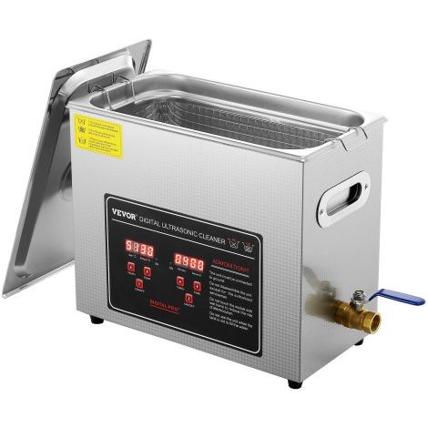 Nettoyeur à Ultrasons 6 L en Acier Inoxydable Bac Ultrasons (1/5)