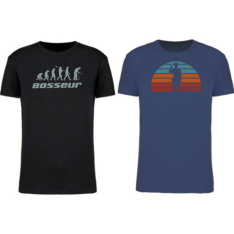 Lot de 2 t-shirt de travail BOSSEUR Evo Noir - 12232-003