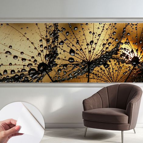 Papier peint autocollant avec imprimé pour décoration intérieure pour rénovation a motif Gouttes délicates 250x104 cm (1/5)