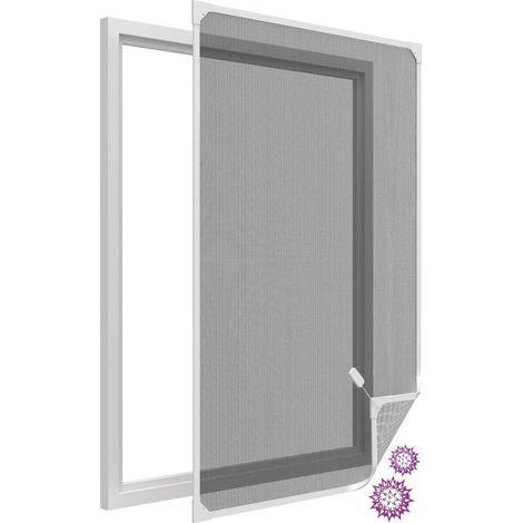 Filtre stop pollen avec cadre magnétique pour fenêtre blanc max 100x120 cm (1/5)