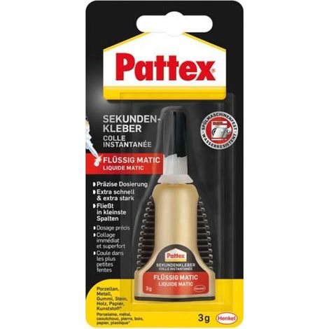 Pattex MATIC colle instantanée transparente adhésif précis (1/3)