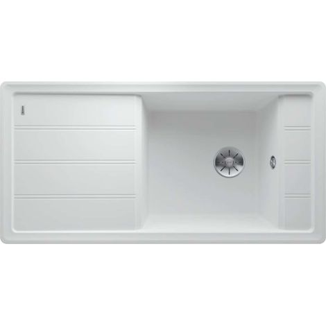 BLANCO Einbauspüle FARON XL 6S, Silgranit, Weiß , Handbedienung (1/3)