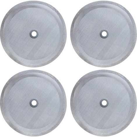 Filtres de rechange pour machines à café à pression (paquet de 4), réutilisables en acier inoxydable, 800-1000 ml. (1/4)