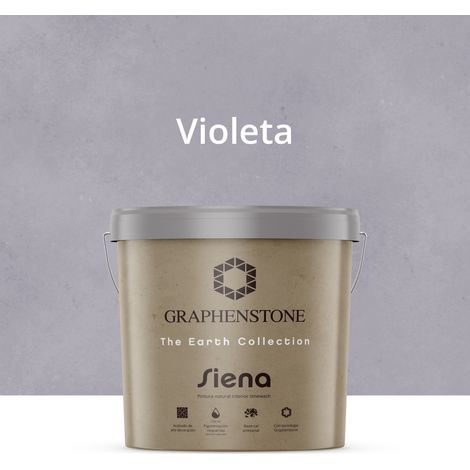 Pintura Ecológica INTERIOR Efecto LIMEWASH Base Cal SIENA Color VIOLETA 12L